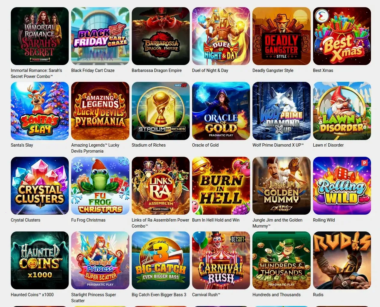 Fambet Casino Spielekatalog