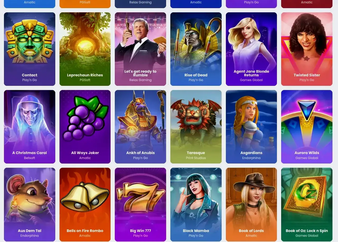 Fambet Casino App Übersicht mit Slots und Live Casino